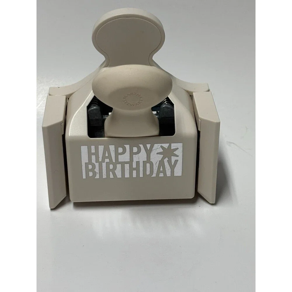 Martha Stewart Crafts Happy Birthday Deep Edge Paper Punch Border Scrapbooking